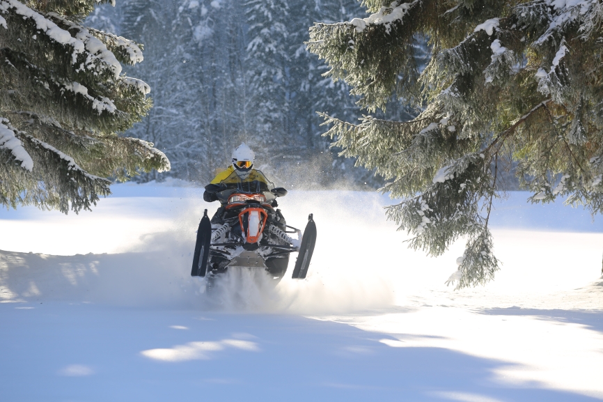 Snowmobile fahren