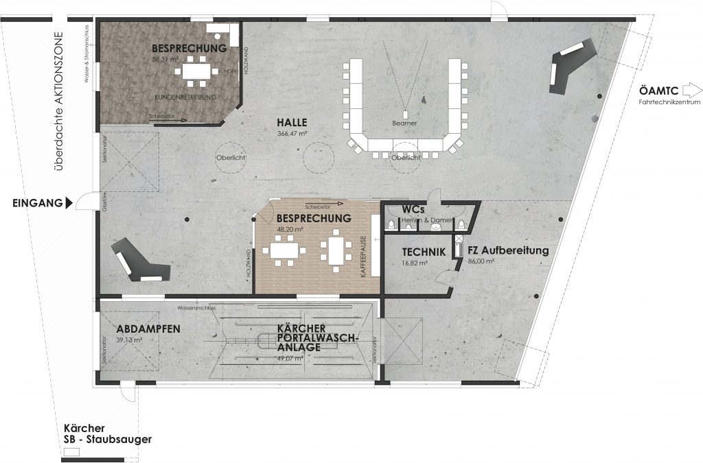 autohaus event location floor plan