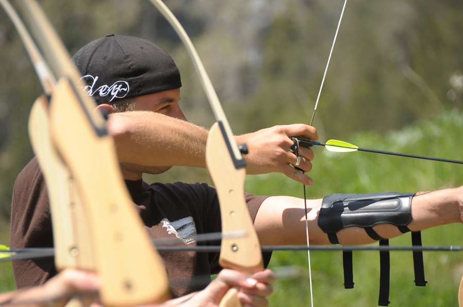 Bow hunting in our 3D course on the premises of the Hotel Gut Brandlhof